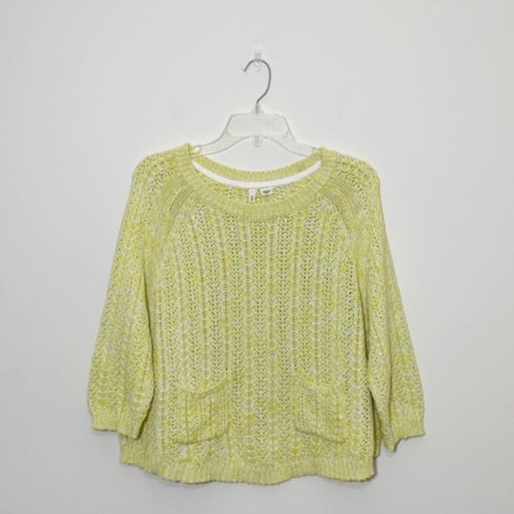 Anthro | Moth Cable Knit Chunky Pocket Sweater - Picture 1 of 8